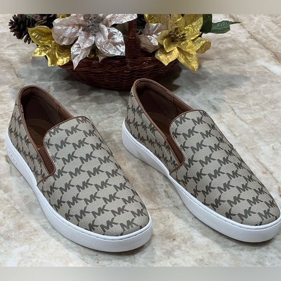 Michael Kors Keaton Logo Slip-On Sneakers- Women - Picture 1 of 5